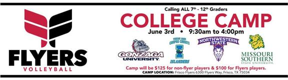 2026 Flyers College Camp